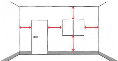 窓や扉のある壁面 窓や扉のある壁面